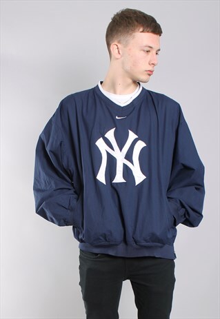 VINTAGE NIKE NEW YORK YANKEES WINDBREAKER SWEATSHIRT