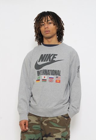 VINTAGE NIKE INTERNATIONAL CREW NECK SWEATSHIRT