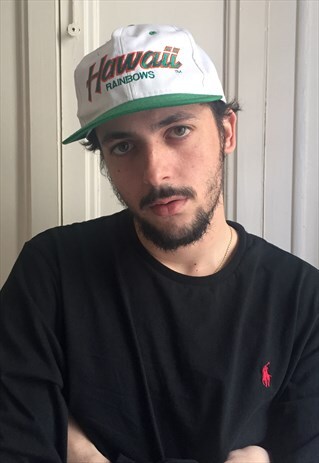 VINTAGE HAWAII WARRIORS SPORTS FAN CAP SNAPBACK