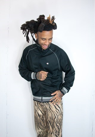 VINTAGE CHAMPION JACKET BLACK