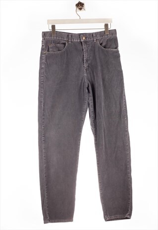 VINTAGE LLBEAN 90S CORDUROY PANTS LLBEAN LOGO GRAY