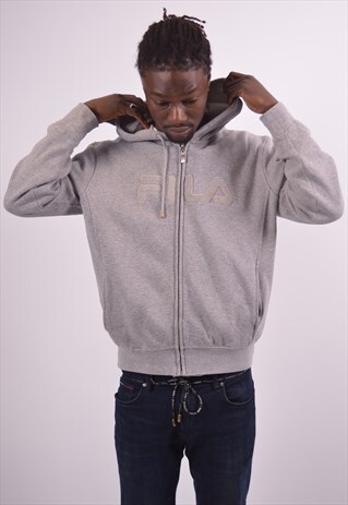 VINTAGE FILA HOODIE SWEATER GREY