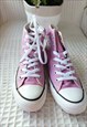 RETRO PINK HI-TOP CANVAS ALL STAR CONVERSE  UK4.5