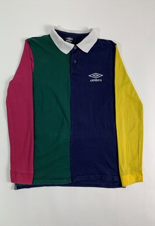 UMBRO BLOCK COLOURED RUGBY SHIRT