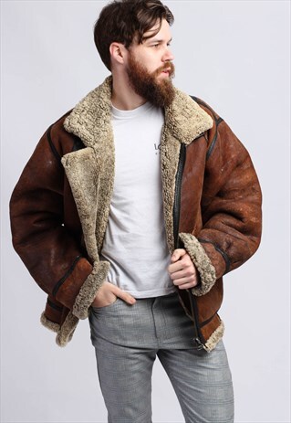 VINTAGE SHEARLING SHEEPSKIN COAT
