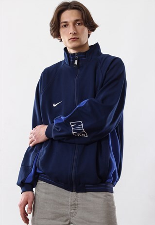 90'S VINTAGE MENS NIKE BIG LOGO TRACK TOP SUIT JACKET