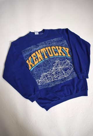 VINTAGE 90S SUN "KENTUCKY" BLUE SWEATSHIRT