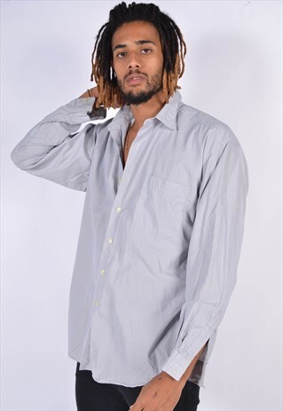 VINTAGE POLO RALPH LAUREN LONG SLEEVE SHIRT GREY