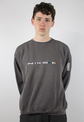 VINTAGE NIKE 90'S GREY SWEATSHIRT