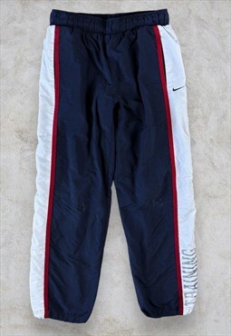 Vintage Nike Tracksuit Bottoms Track Pants Blue Striped XL