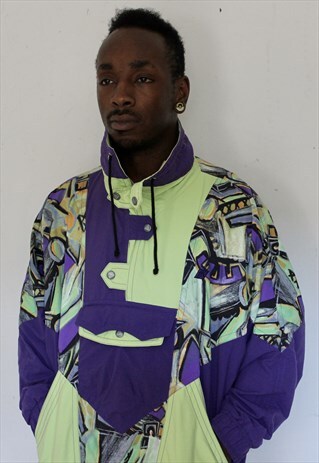 VINTAGE FUNKY PRINT FRESH PRINCE JACKET LARGE