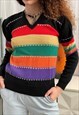 VINTAGE 60S FAIR ISLE CHRISTMAS XMAS KNIT JUMPER SWEATER