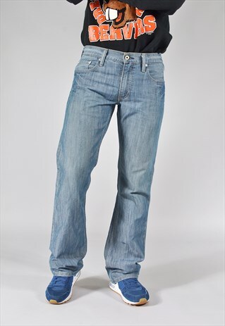 VINTAGE LEVI'S GREY BLUE 527 BOOTCUT JEANS