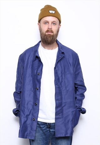 VINTAGE BLUE WORK/CHORE JACKET COAT