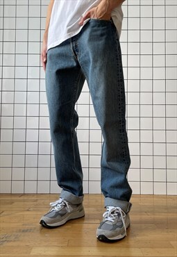 Vintage LEVIS 501 Jeans Denim Pants 90s Washed Blue