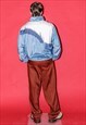 90'S VINTAGE FUN RAVE SPORTS / TRACK JACKET IN TRICOLOR