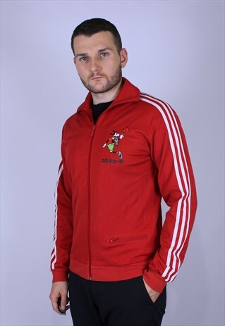 ADIDAS VINTAGE GUFFI DISNEY VINTAGE TRACKSUIT TOP MEN RARE