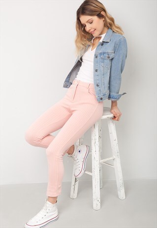 PINSTRIPES SKINNY TROUSERS