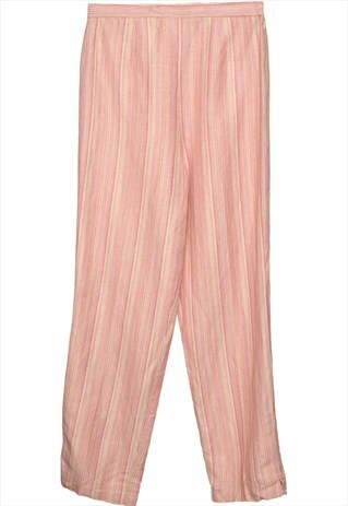 VINTAGE STRIPED PINK & YELLOW TROUSERS - W32