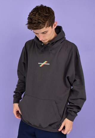 G&G UNISEX STONE GREY ORIGINAL MULTI LINES HOOD