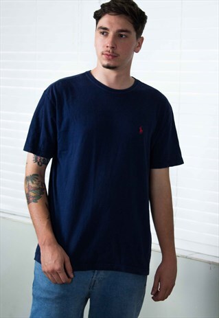 VINTAGE POLO RALPH LAUREN SHIRT LOGO 90S M 6.5