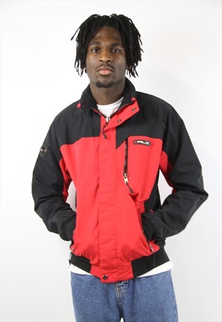 VINTAGE RALPH LAUREN RED/BLACK SPORTS JACKET