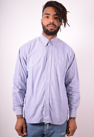 KAPPA MENS VINTAGE SHIRT LARGE BLUE 90S