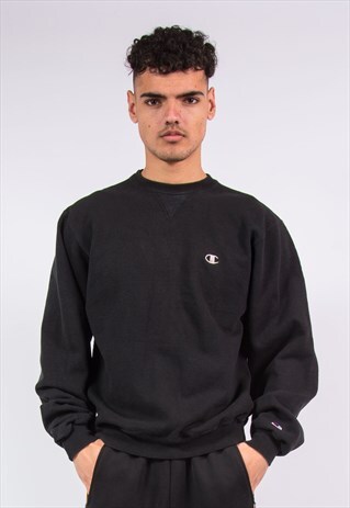 VINTAGE BLACK CHAMPION SWEATSHIRT