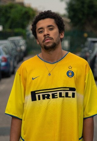 RETRO YELLOW NIKE INTER MILAN SHIRT FROM 2002/3 SEASON