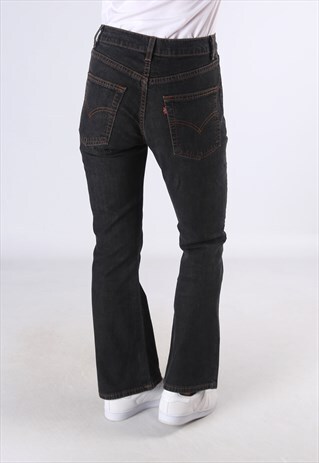 LEVIS 525 FLARE DENIM JEANS FLARED LEG UK 10 (C5L)