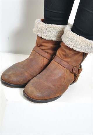 VINTAGE SUEDE LEATHER BOOTS