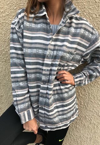 VINTAGE FLANNEL OVERSIZED RETRO UNISEX SHIRT