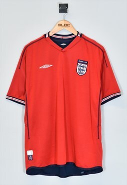 Vintage 2002 Umbro England Football Shirt Red Large