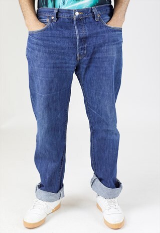 VINTAGE 90S LEVI'S DARK BLUE 501 JEANS
