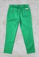 Vintage Polo Ralph Lauren Trousers Green Preppy Pant Chino