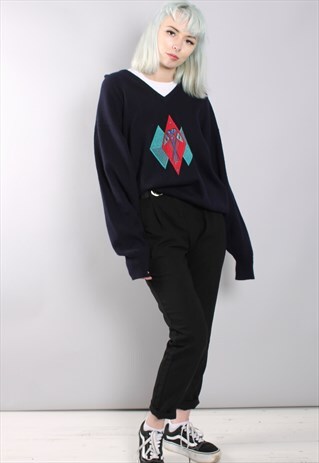 VINTAGE PRINGLE GOLF WOOL JUMPER