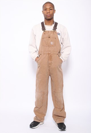 VINTAGE CARHARTT DUNGAREES BROWN