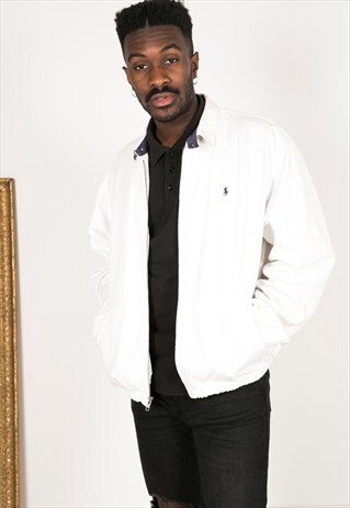 VINTAGE 80S POLO RALPH LAUREN BOMBER JACKET / R0082