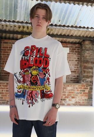 DEADSTOCK STUSSY CUSTOMADE SERIES - SPILL THE BLOOD TEE