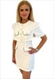 Charlize White Cape & Dress Se