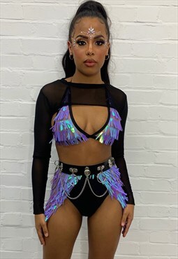 Lilac Spike Sequin Co-ord