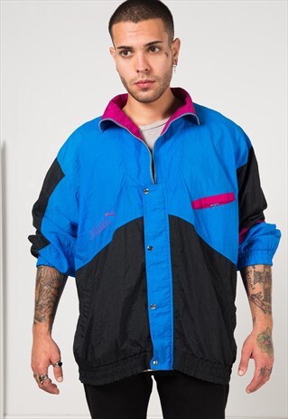 VINTAGE 80S PUMA SHELL SPORT JACKET / S1077