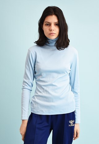 70'S RETRO STRETCH MINIMALIST TURTLENECK TEEN TOP