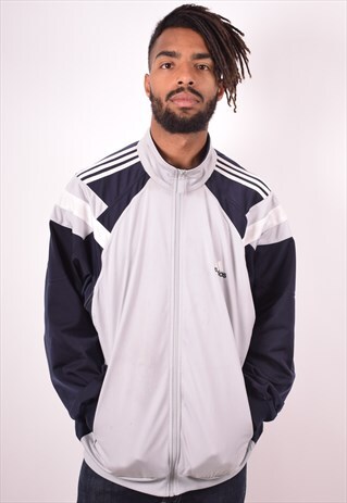 ADIDAS MENS VINTAGE TRACKSUIT TOP JACKET XL MULTI 90S