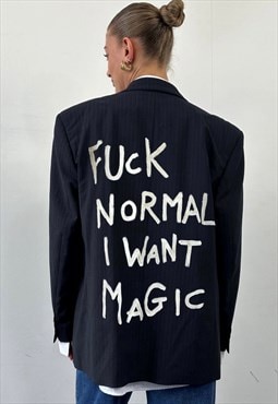 Bowsdontcry I want magic blazer jacket in black