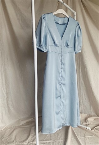 LIGHT BLUE MIDI DRESS
