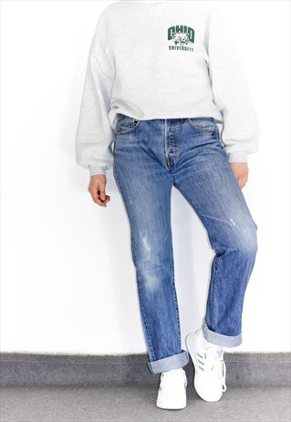 VINTAGE 90'S HIGH WAIST DISTRESSED LEVI JEANS