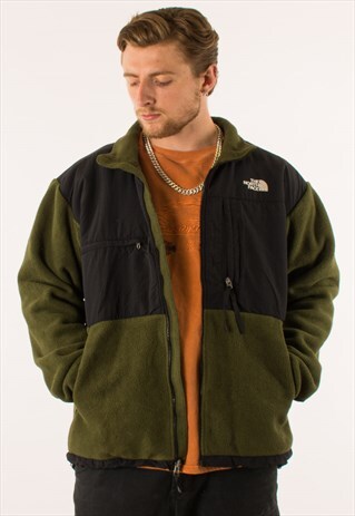 VINTAGE GREEN THE NORTH FACE DENALI FLEECE