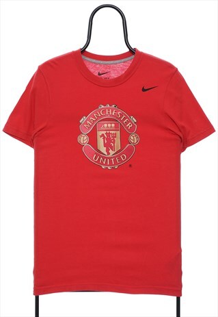 NIKE MANCHESTER UNITED GRAPHIC RED TSHIRT WOMENS