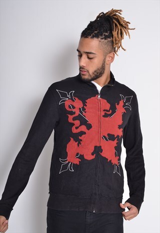VINTAGE GUESS TRACK JACKET BLACK